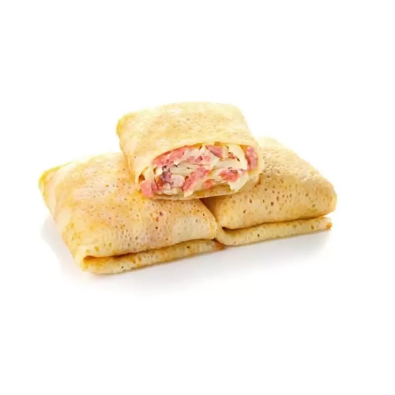 Блины с ветчиной и ананасом
