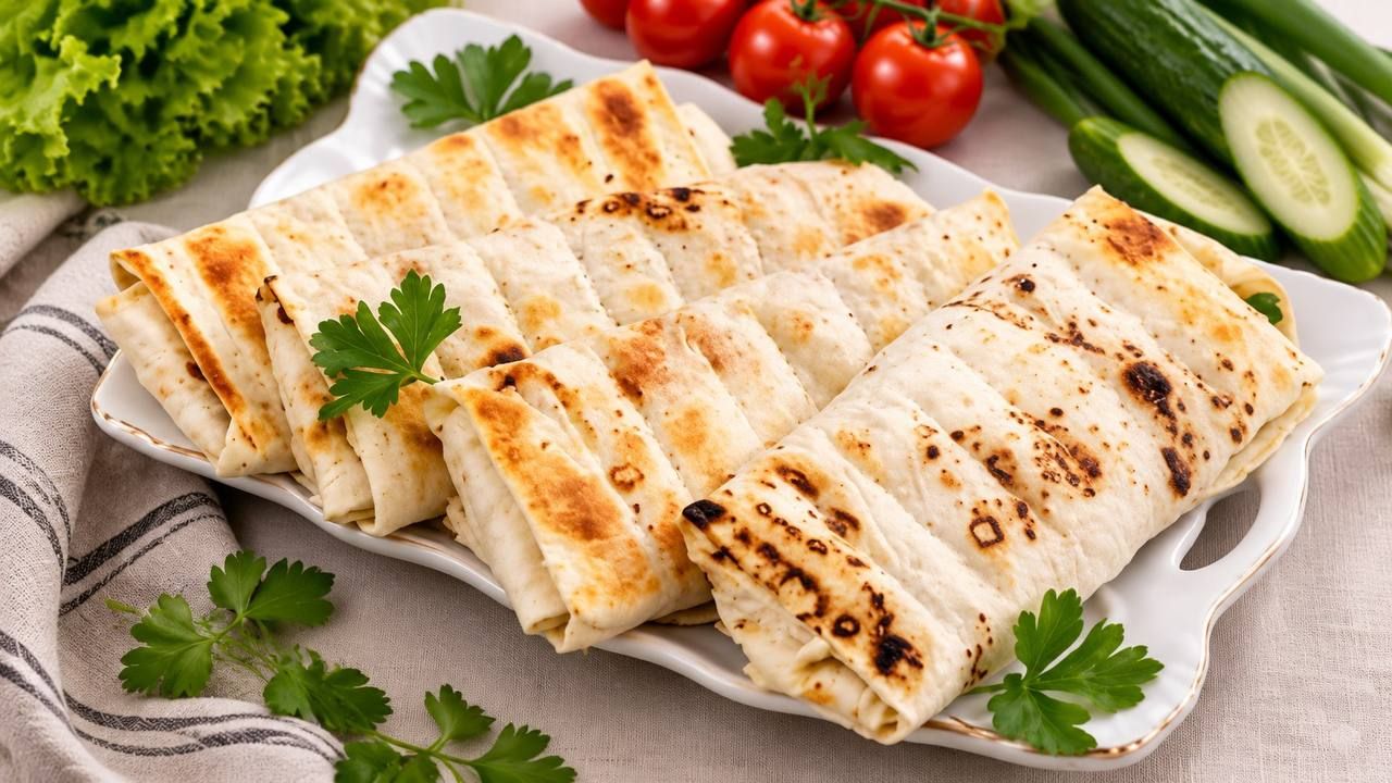 Лаваш гриль с сыром